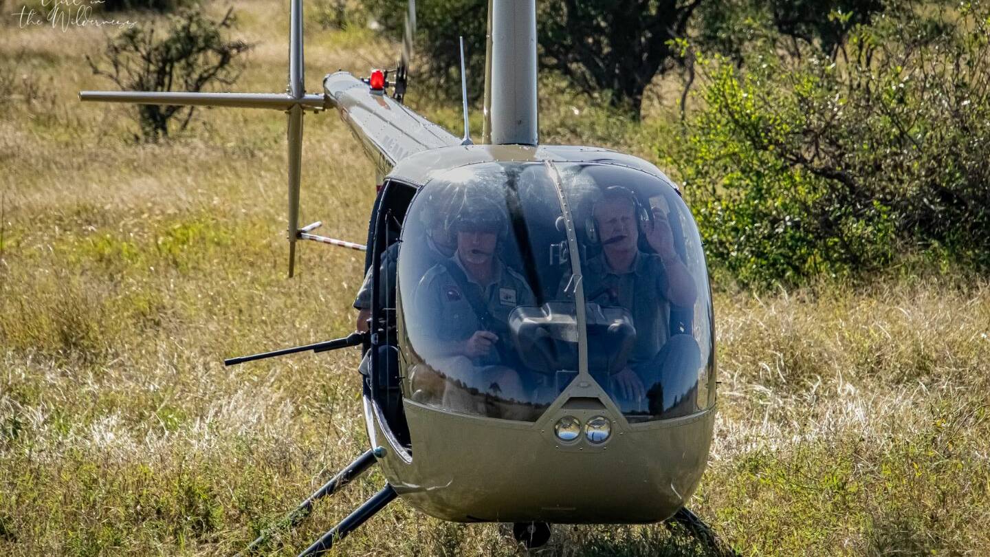 Helicopters in Hoedspruit with vert doing conservation flying with Big Game Heli services