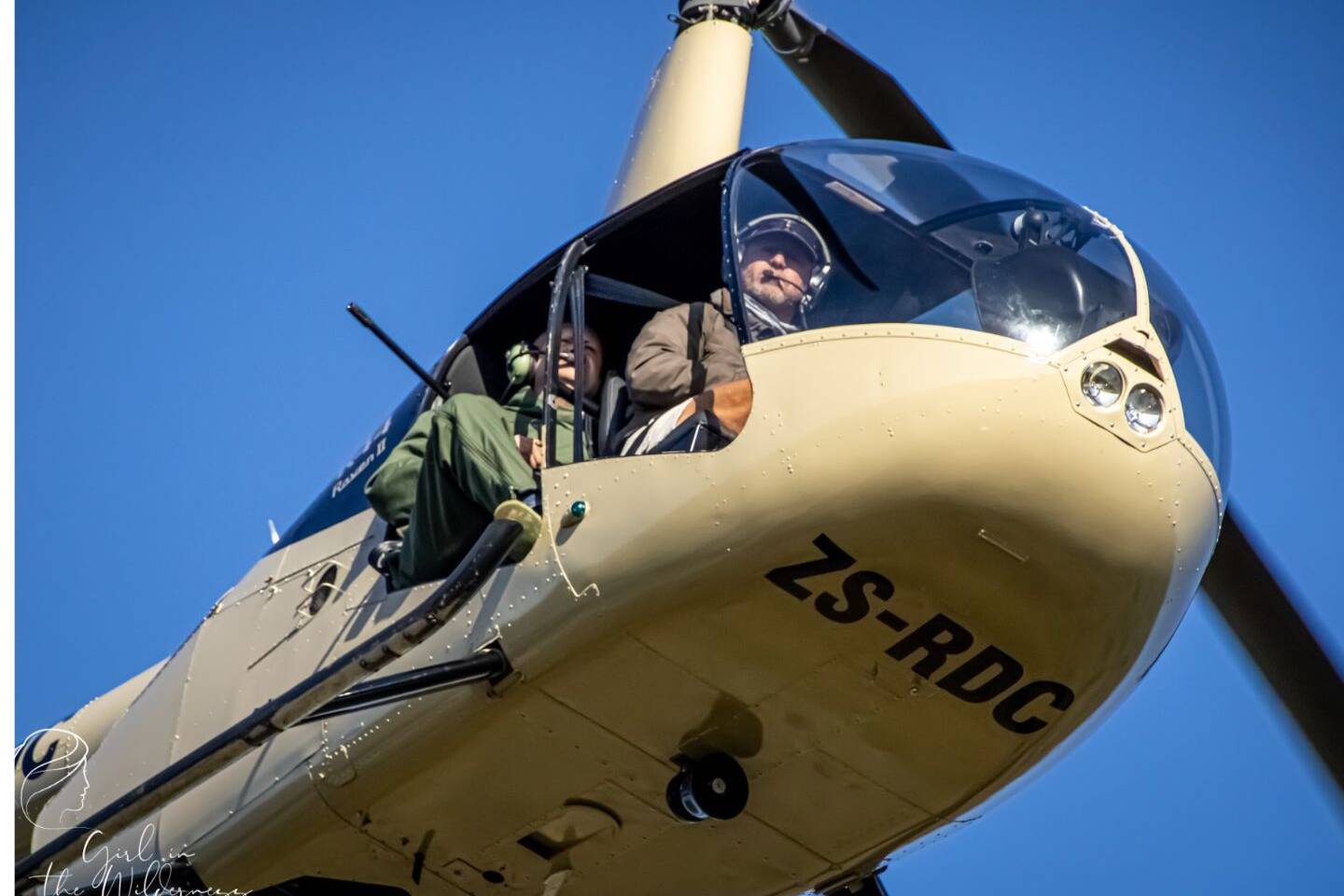 Helicopter in Hoedspruit doing conservation work with Big Game Heli services